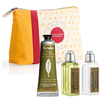 L'Occitane Verbene 2021 = Handcreme 30 ml + Duschgel 50 ml + Körpermilch 30 ml + Tasche