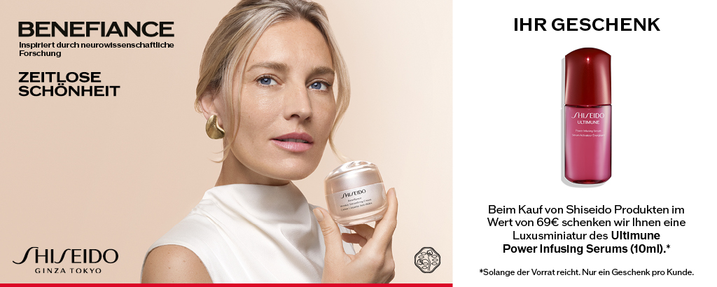 Jetzt entdecken - SHISEIDO Benefiance bei Parfümerie Wiedemann
