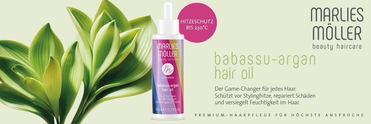 Jetzt entdecken - Specialists Babassu-Argan Hair Oil von MARLIES MÖLLER