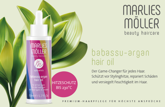 Jetzt entdecken - Specialists Babassu-Argan Hair Oil von MARLIES MÖLLER
