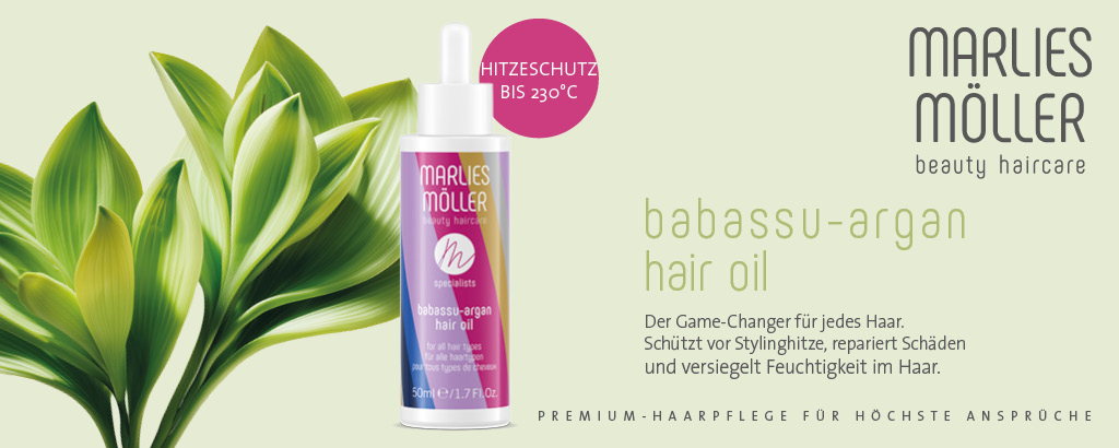 Jetzt entdecken - Specialists Babassu-Argan Hair Oil von MARLIES MÖLLER